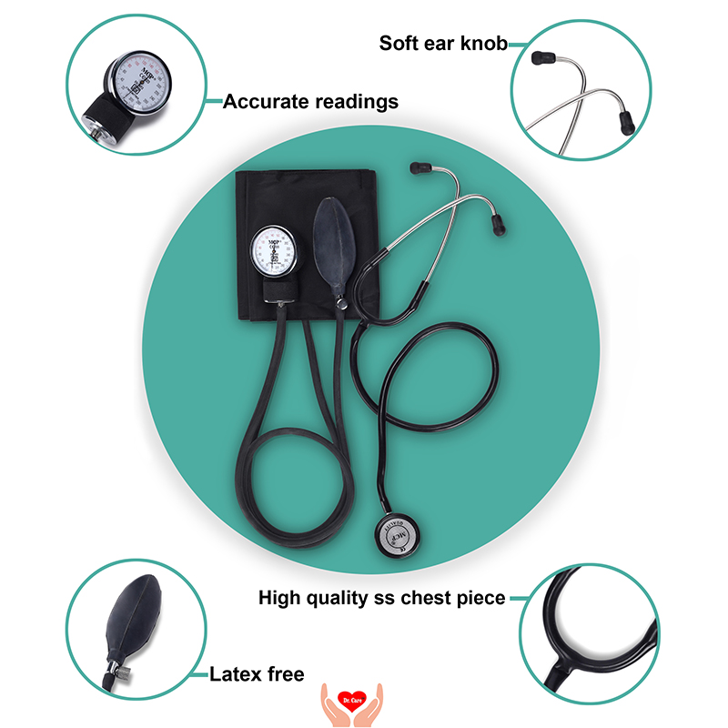 Dr. Care Aneroid Blood Pressure Monitor with Basic stethoscope